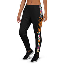 Load image into Gallery viewer, Women's Joggers - black floral