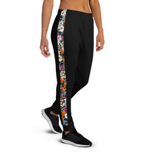 Load image into Gallery viewer, Women's Joggers - black floral