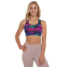 Load image into Gallery viewer, Kavasutra neon floral padded sports bra