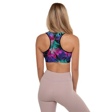 Load image into Gallery viewer, Kavasutra neon floral padded sports bra